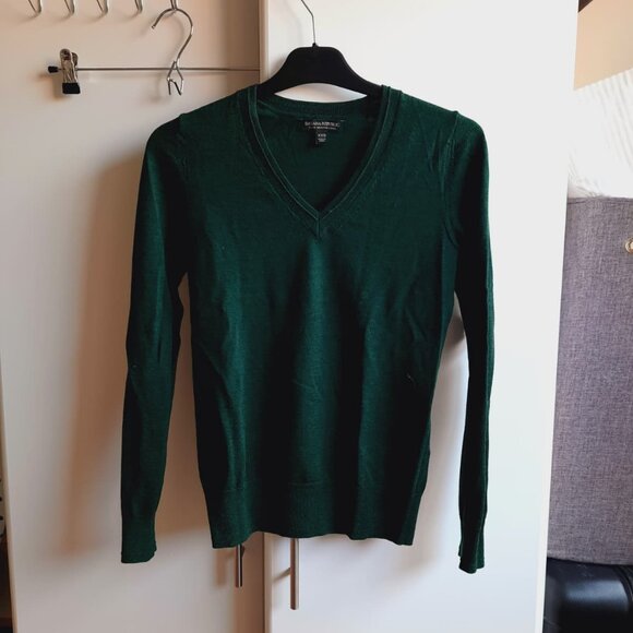 Banana republic merino wool sweater, emerald green XXS - Picture 4 of 6